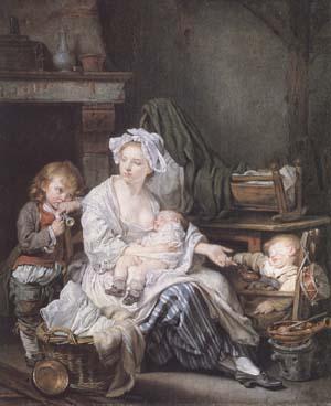 Jean Baptiste Greuze Silence (mk25) oil painting picture